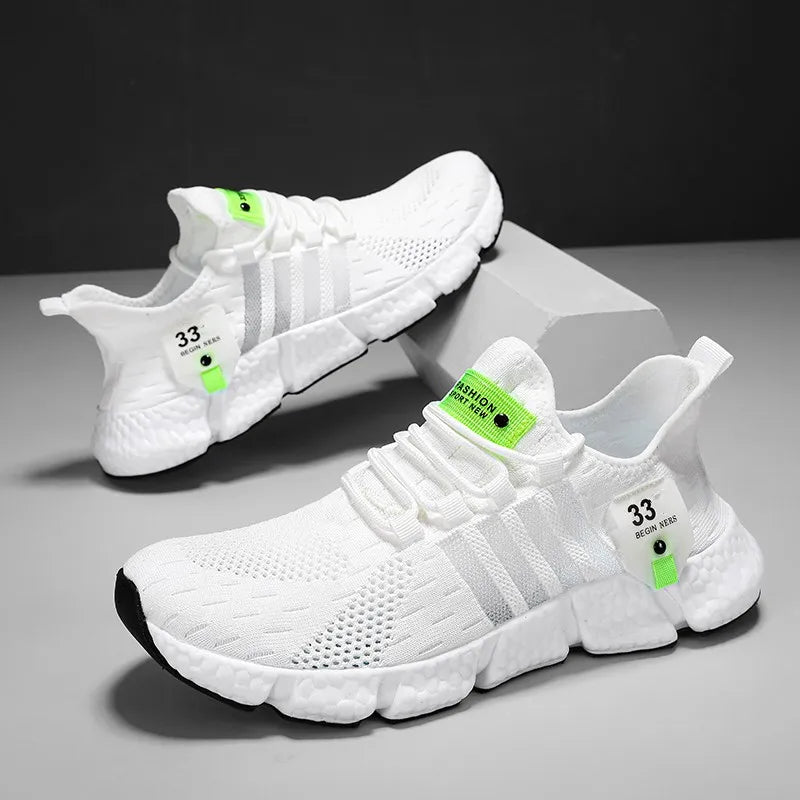 Sneakers Fashion Light comfortable Sneakers For Men Fitness/Running Shoes Trainer Race Breathable Couple Tennis Shoes