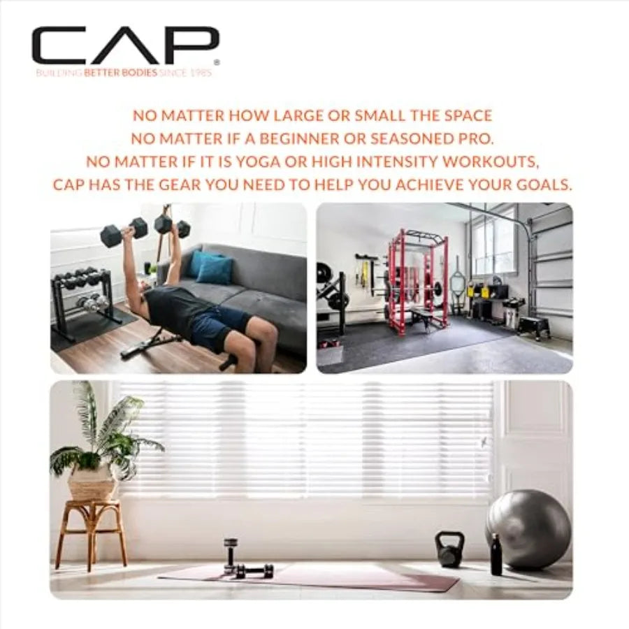 Weight Bench with 100 LB Vinyl Weight Set, Adjustable Strength Training/Bench with Leg Developer, Multi-Position Home Gym Bench Press