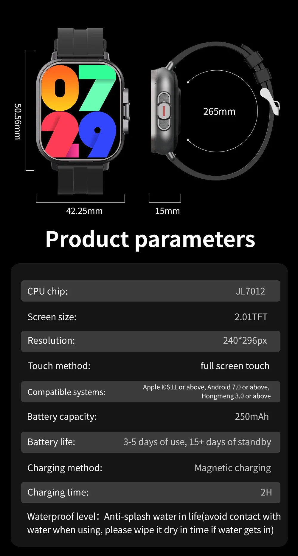 2025 D8 Smartwatch NFC Heart Rate Monitor Earbuds/Music Control Pedometer For iPhone Android