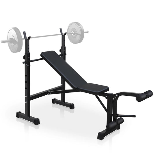 Weight Bench Press Set with Squat Rack and Bench Strength Training/For Home Gym Full-Body Workout Fitness Equipment