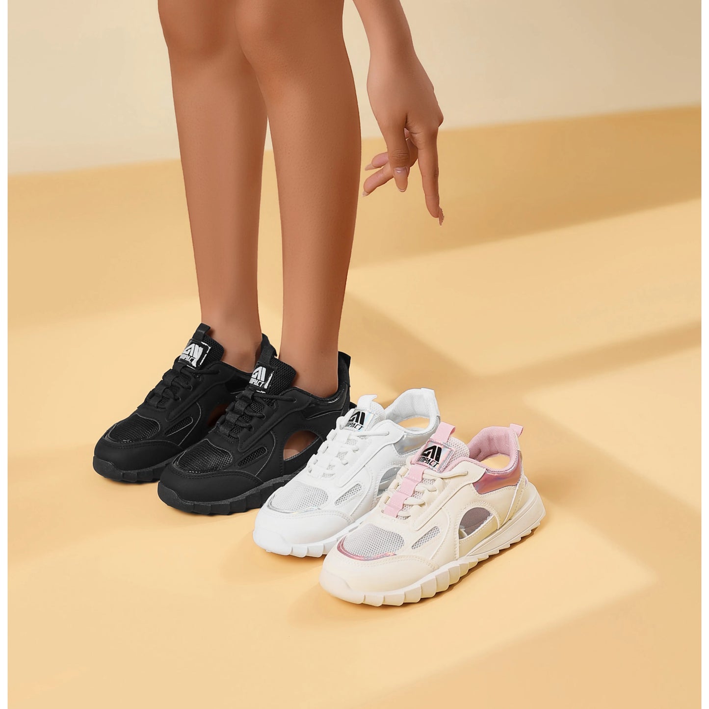 Women's Breathable Thick-Sole Sneakers w/Durable Design/Outdoor Running/Walking Shoes for Gym & Daily Wear Stylish Comfort