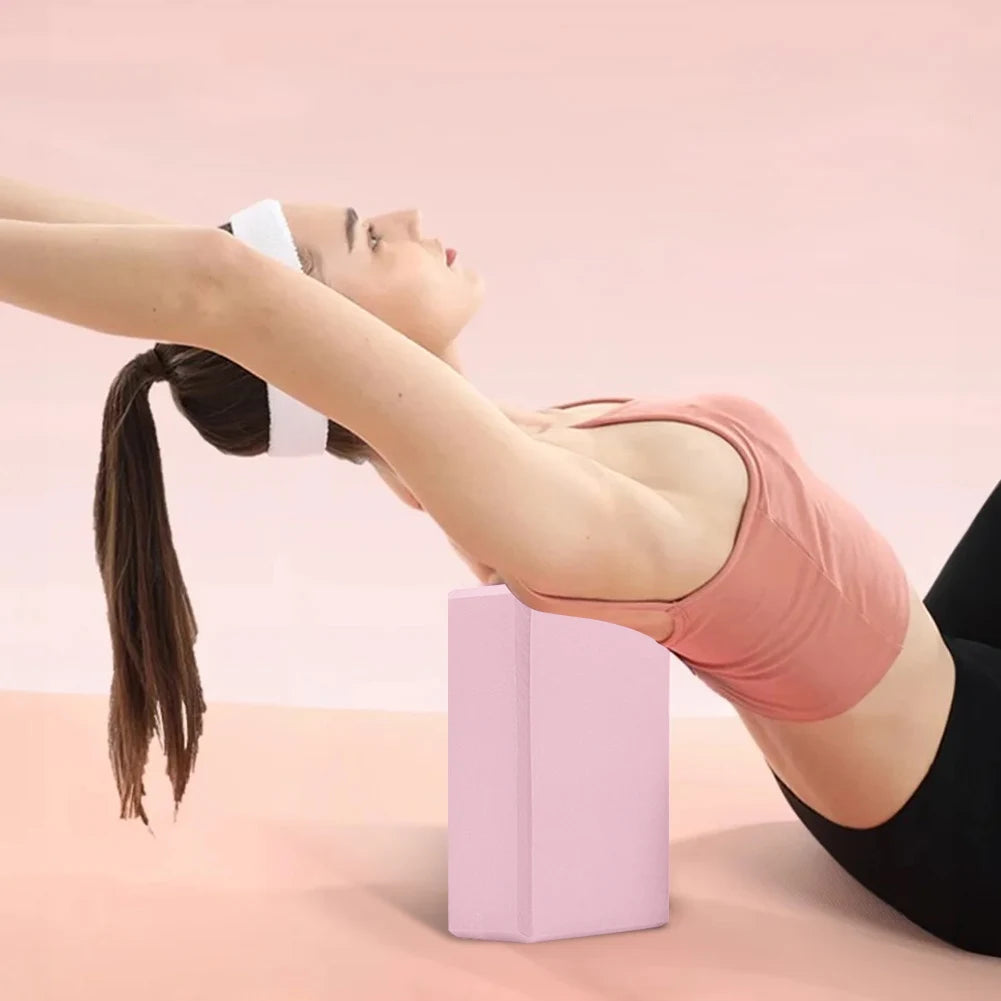 EVA Yoga Block Solid Color Gym Training Blocks Moisture-Proof/High Density Yoga Blocks Body Shaping Yoga Blocks for Meditation