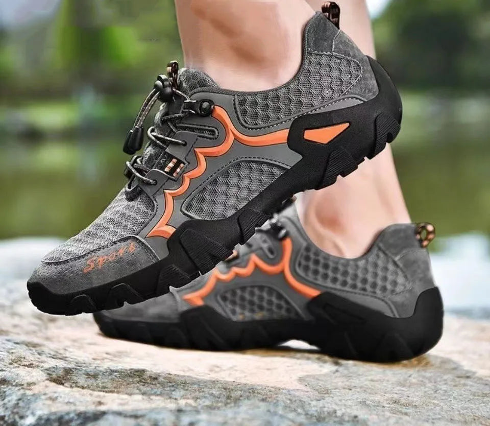 Oulylan Summer Breathable Men Hiking Shoes Mesh Outdoor Men/Climbing Shoes Men Sport Shoes Quick-dry Water Shoes