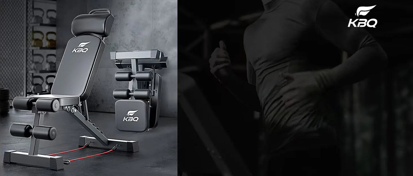 17-in-1 Multifunctional Dumbbell Stool Sit-Up Bench Adjustable Backrest/Foldable Home Gym Equipment 500kg Weight Capacity