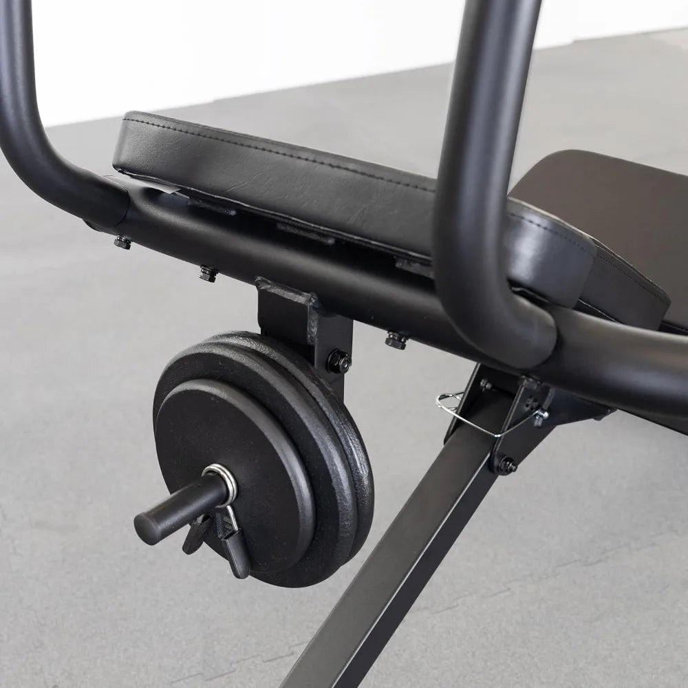 Best Fitness Semi Recumbent AB Crunch Bench,Lower & Upper Abdominal Muscles/Workout Machine For Home Gym Midnight Black