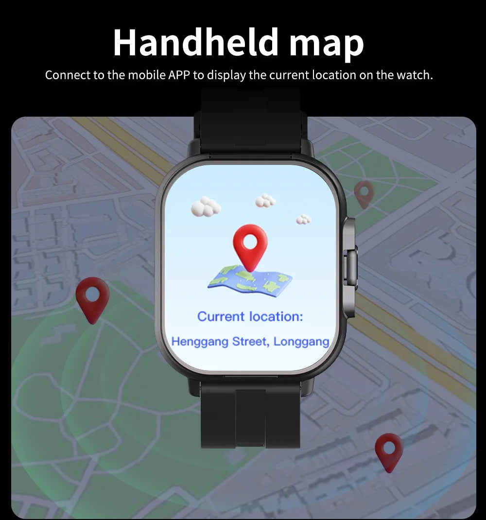 2025 D8 Smartwatch NFC Heart Rate Monitor Earbuds/Music Control Pedometer For iPhone Android
