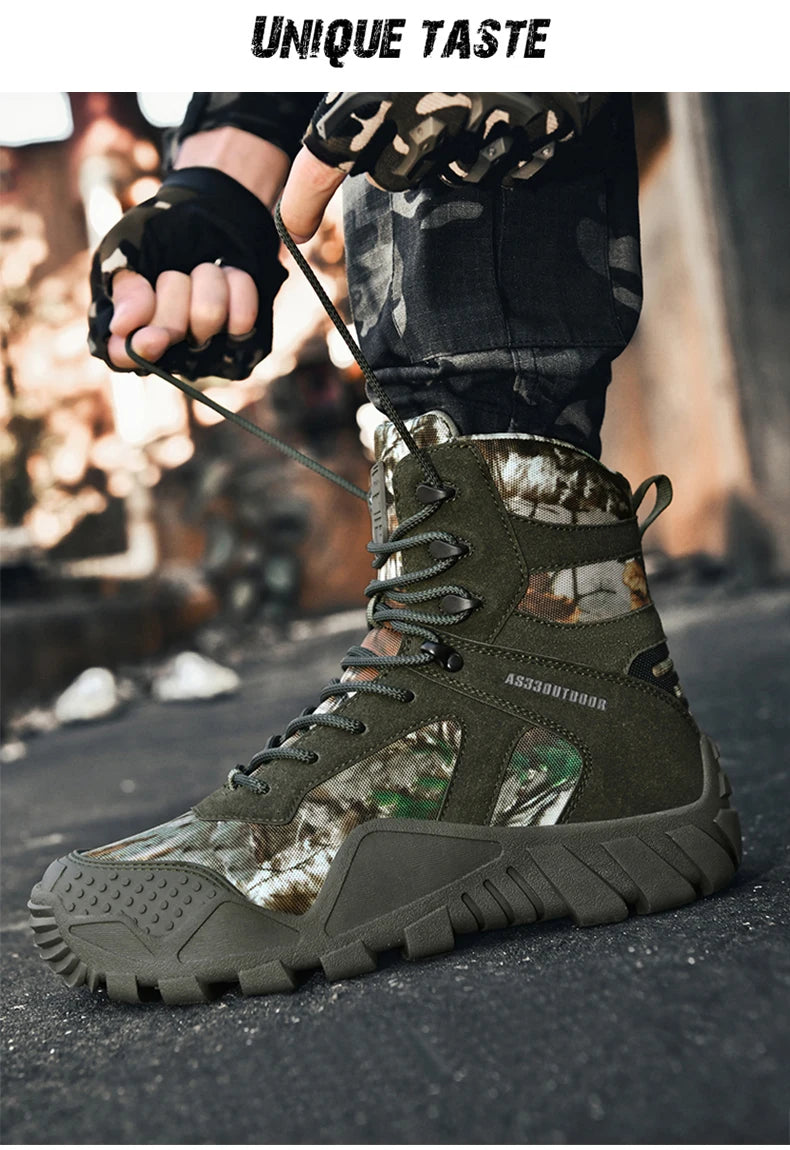 Men's waterproof hiking boots lightweight/outdoor work boots stylish and durable hiking boots