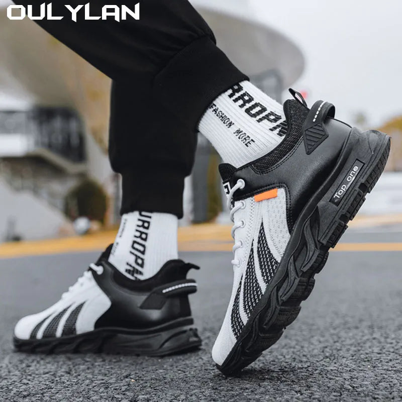 Oulylan Men's Shoes Lightweight Running Shoes for Men Sneakers/Comfortable Sport Shoes Outdoor Casual Men Shoes