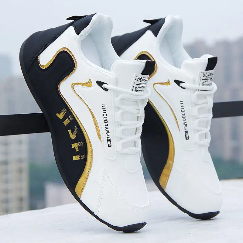 Running Shoes Men's Leather Shoes Fashion High-end/Travel Shoes Spring Autumn Men's Sneakers Leather Sports