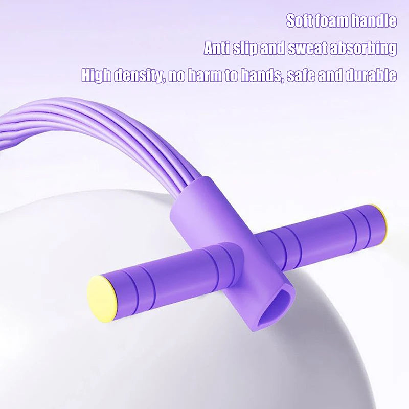 10-Tube Yoga Pedal Puller Woman Resistance Bands Abdomen/Waist Arm Training Elastic Pull Rope Fitness Equipment