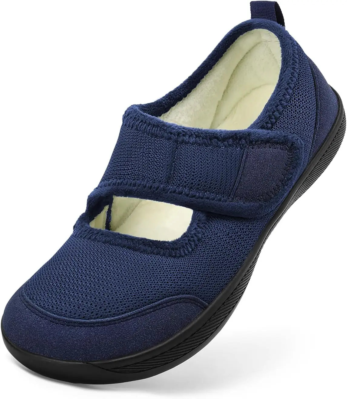 Women's Slippers Wide Width Diabetic Shoes Edema House/Barefoot Walking Shoes Adjustable Indoor Outdoor Slippers