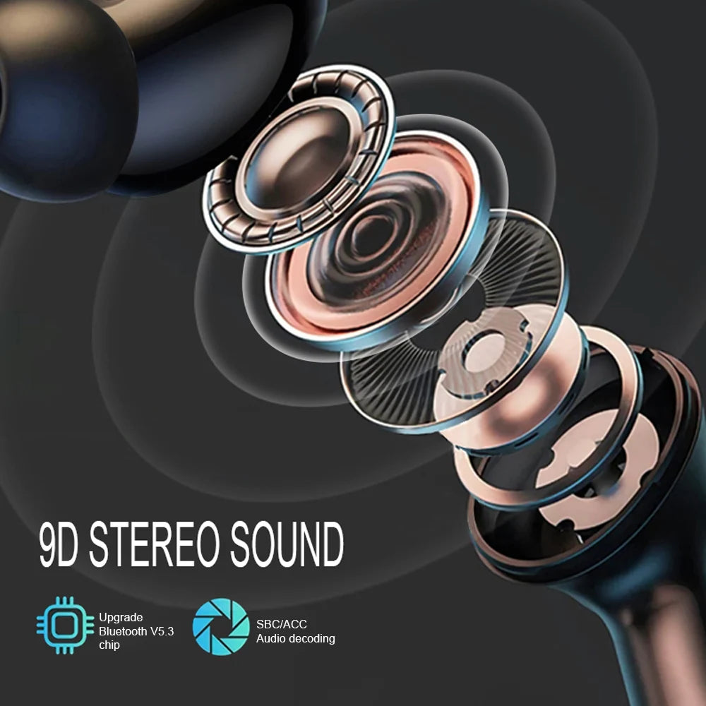Original GREATWALL Wireless Bluetooth Earphones ANC Noise Reduction Earbuds/HD Mic Call Gamer Earbuds LED Touch Screen Control