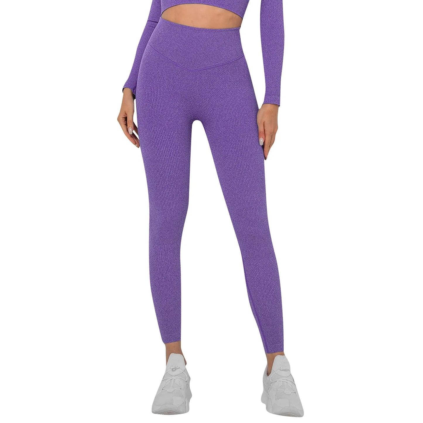 Women's Sports Leggings High Waist Butt Push Up Leggings/Seamless Compression Gym Leggings For Sports Yoga