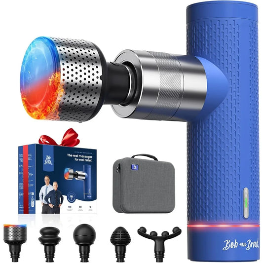 BOB AND BRAD A7 Pro Massage Gun with Heat and Cold Therapy 11mm Amplitude/Mini Massage Gun Deep Tissue Portable