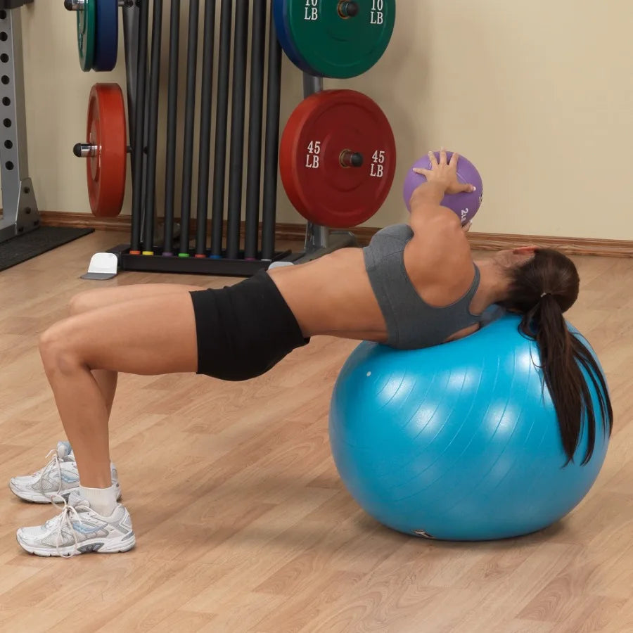 Exercise Stability Balls 29.5" x 29.5" x 29.5", Anti-burst, Suitable for Light/and Home Use Yoga Equipment Includes Hand Pump