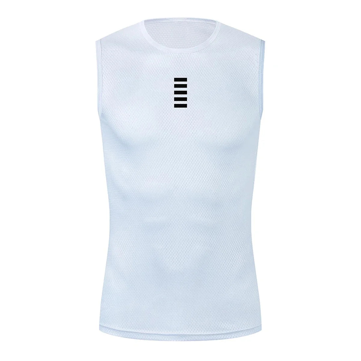 Reflective Cycling Base Layers White Cycling Undershirt Quick Dry Vest/Sport Tank Top Tight Vest High Elastic Vest Bike Jersey