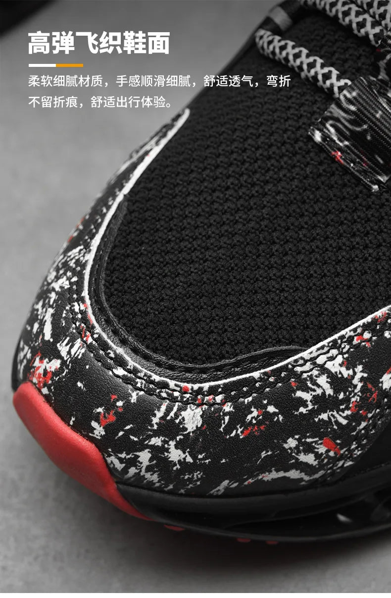 Men's Running Shoes Blade Non Slip Fashion Sneakers/Breathable Mesh Soft Sole Casual Athletic Walking Shoes