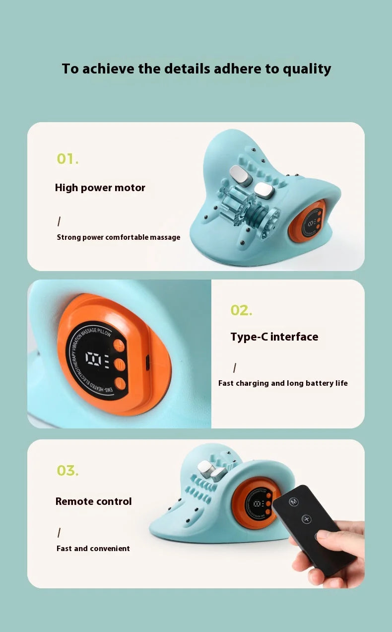 1PCS neck massager finger pressure neck massager with electric shoulder/and neck massage pillow