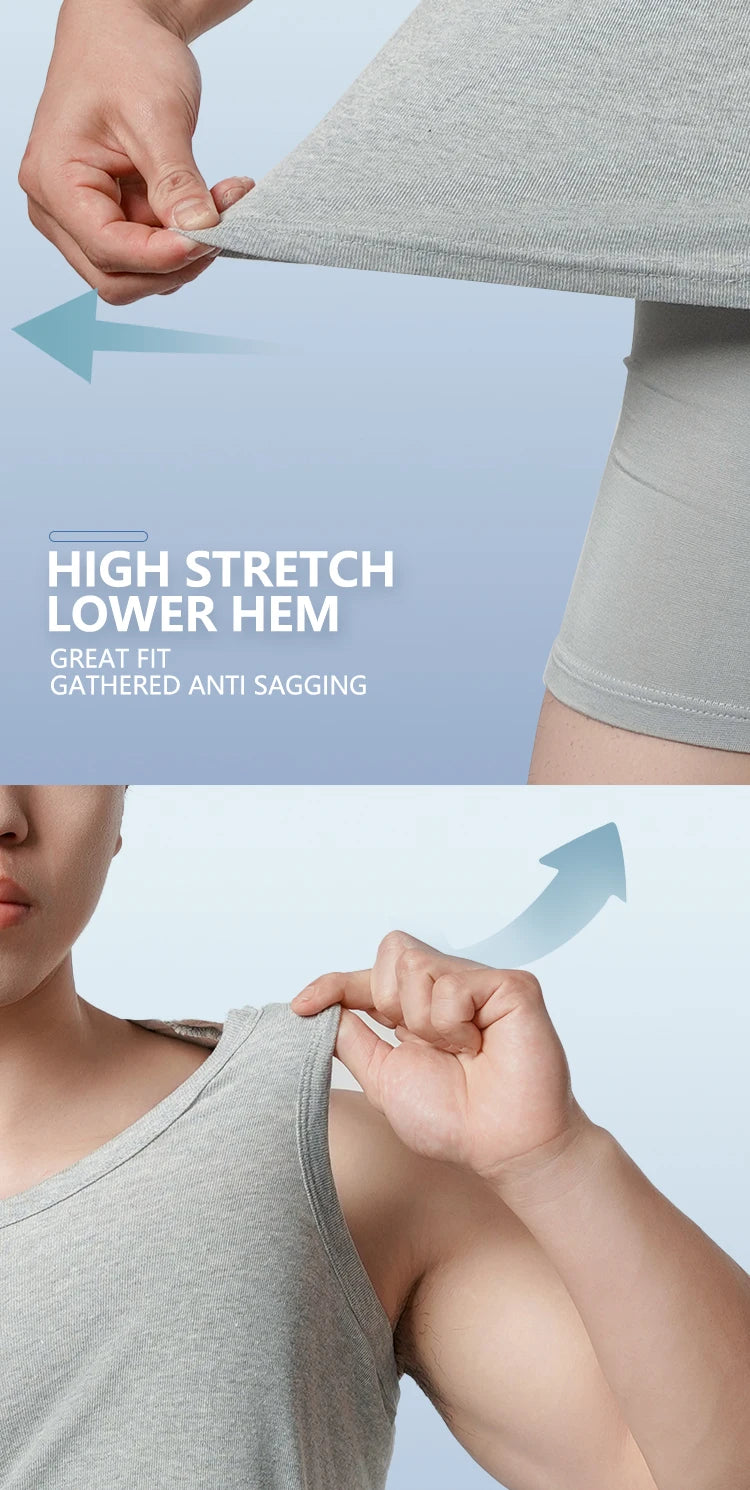 3pcs Pure Cotton Men Four Seasons Vest Simple Fit/Sports Fitness T-shirt Middle-aged Casual Sleeveless Tops L-4XL