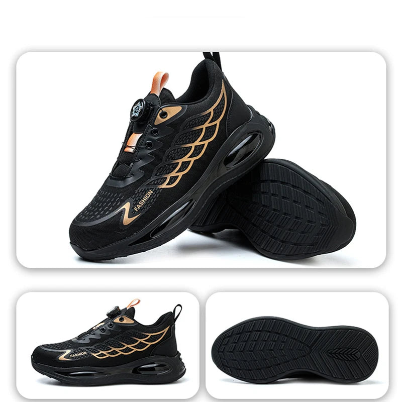 High-density Protective Shoes for men Anti Smashing/Anti Piercing Summer Lightweight Sneakers Work Safety shoes