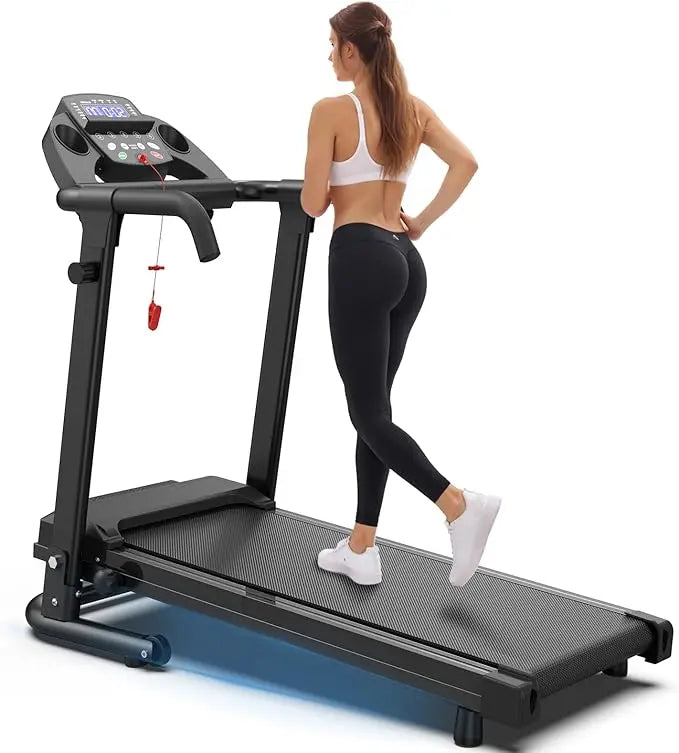 Foldable Treadmills for Home, Portable Treadmill with Handles, 2.5HP Treadmills/300 lb Capacity APP Control Fitness Folding Treadmill