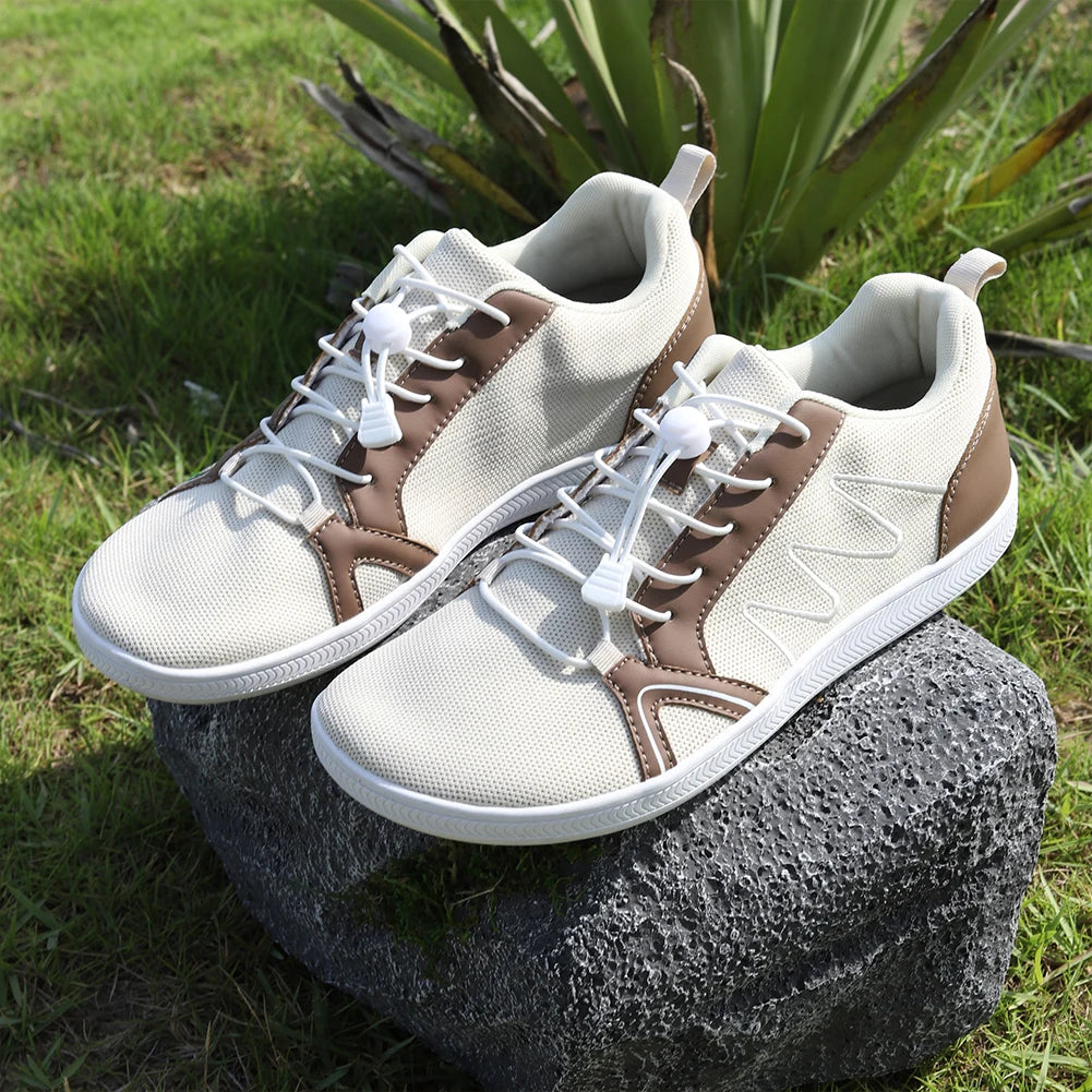 Minimalist Barefoot Shoes Non Slip Cross Trainer Shoes Breathable Wide Toe/Walking Shoes Casual Mesh Sneakers for Outdoor Sports