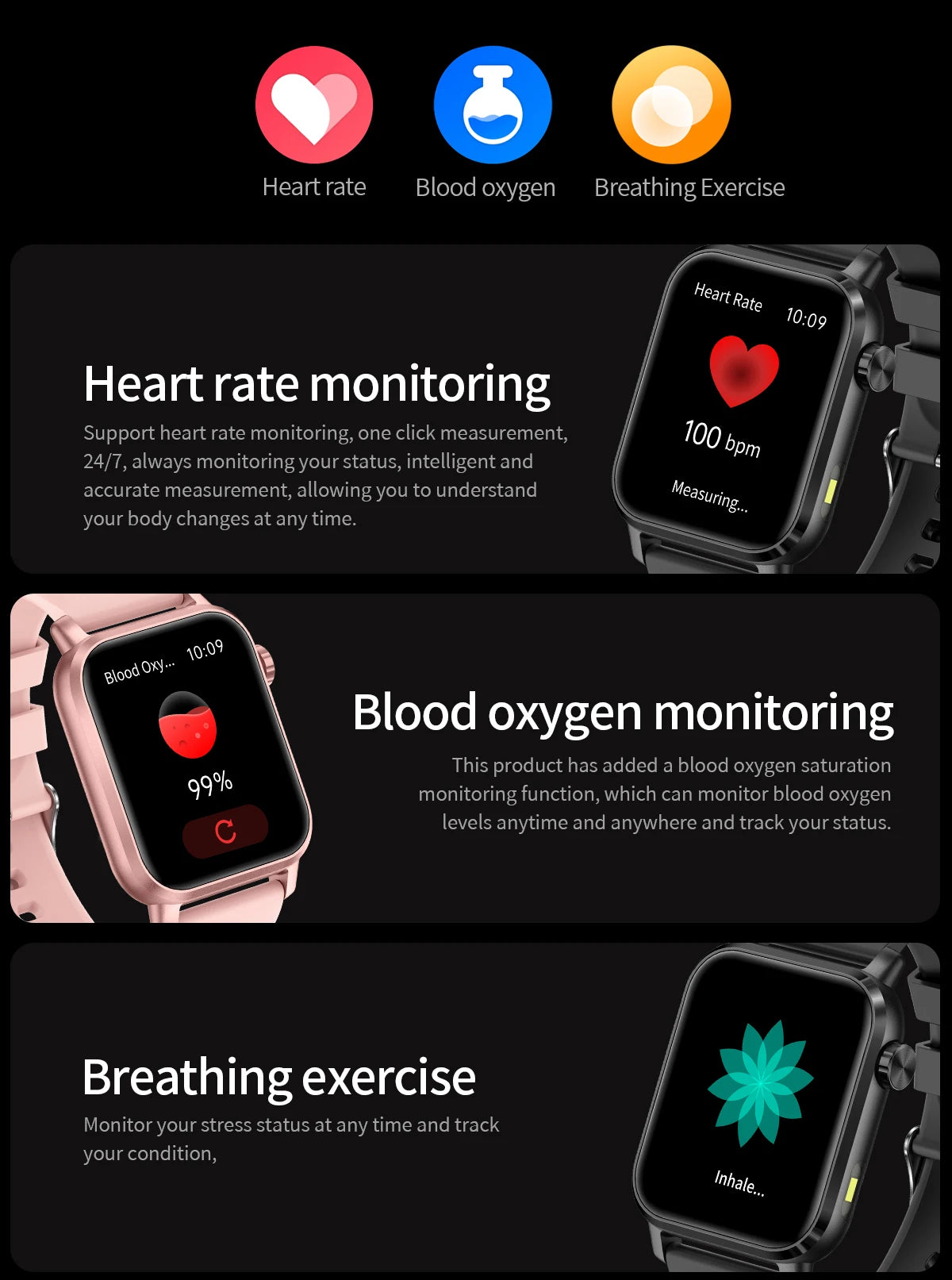 LIGE New Smart Watch 1.85''HD Screen Men Watches 3D Dial Bluetooth Call/Sport Fitness Tracker Men Smartwatch With LED Flashlight