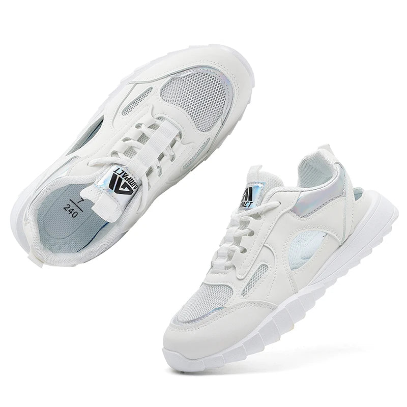 Women's Breathable Thick-Sole Sneakers w/Durable Design/Outdoor Running/Walking Shoes for Gym & Daily Wear Stylish Comfort