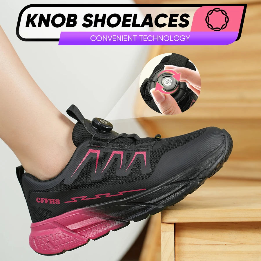 New women's anti-puncture anti-smash/breathable fashion safety protection shoes