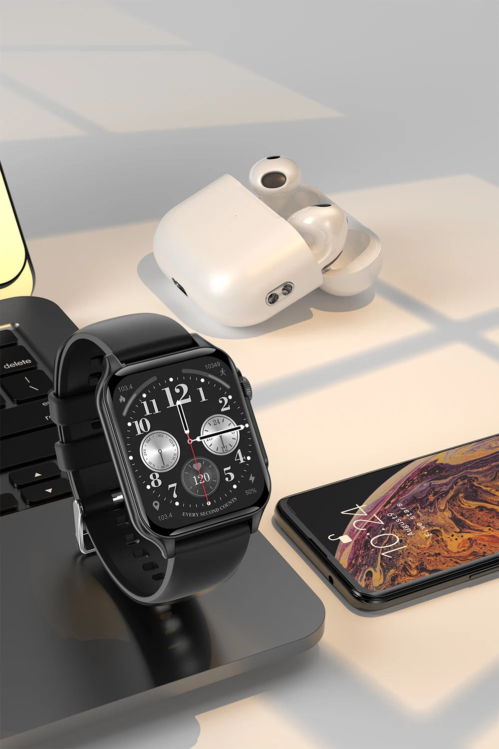 AOLON P6 1.96'' Amoled Smartwatch Men Health Monitoring IP68 Waterproof/BT5.4 Voice Calling Smart Watch Women