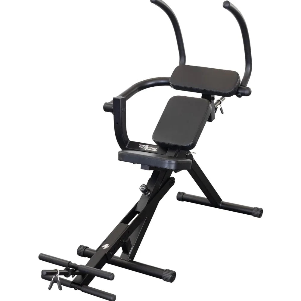Best Fitness Semi Recumbent AB Crunch Bench,Lower & Upper Abdominal Muscles/Workout Machine For Home Gym Midnight Black