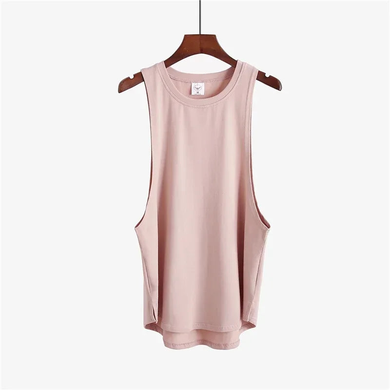 Fitness clothing blank sleeveless shirt men's gym stringer tank top bodybuilding/tank top men sportwear undershirt