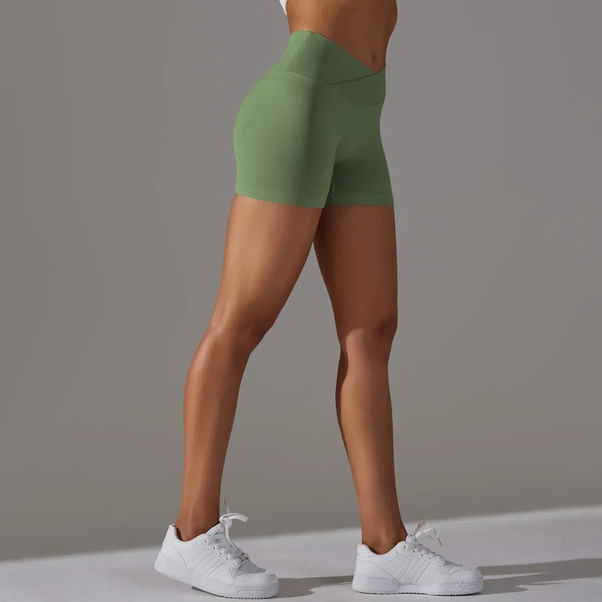 Women High Waist Workout Fitness Yoga Shorts Gym Push Up/Yoga Leggings Scrunch Butt Seamless Sports Shorts