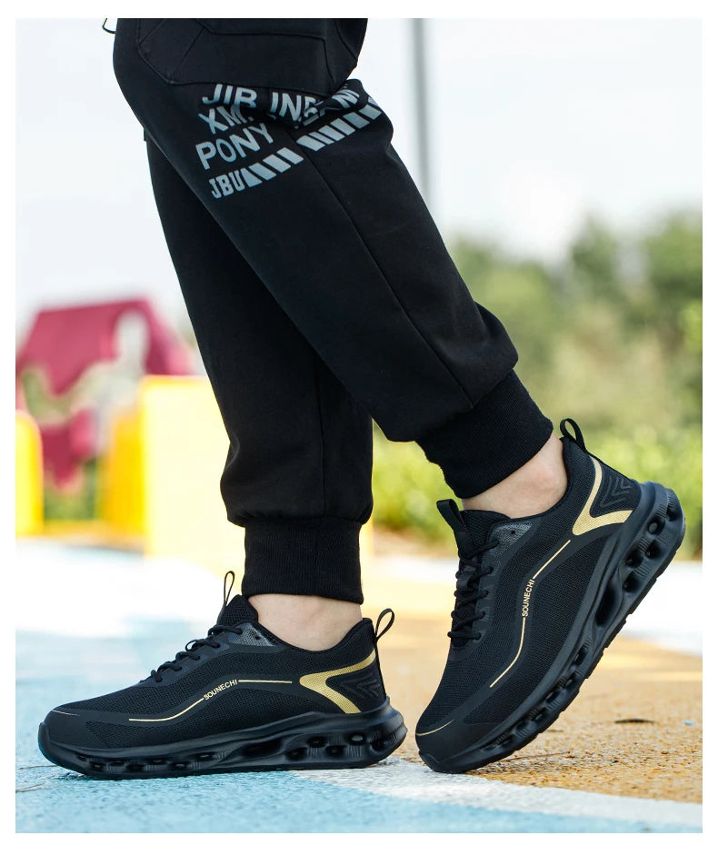 Men's Safety Shoes Anti-Impact Anti-Piercing Lightweight Work Shoes/Lightweight Breathable Sporty Design for Outdoor Work Shoes