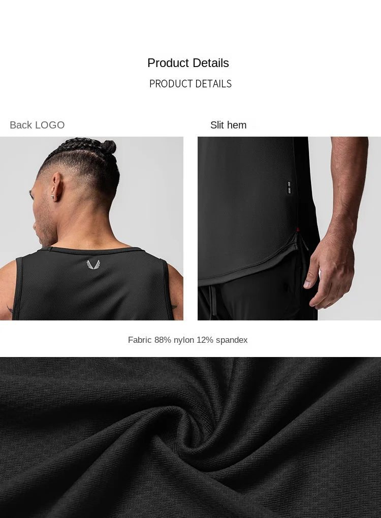 Men's Summer Casual Clothing Breathable Sport Basketball/Tank Top Gym Fitness Workouts Quick Dry Sleeveless Shirts Running Vest