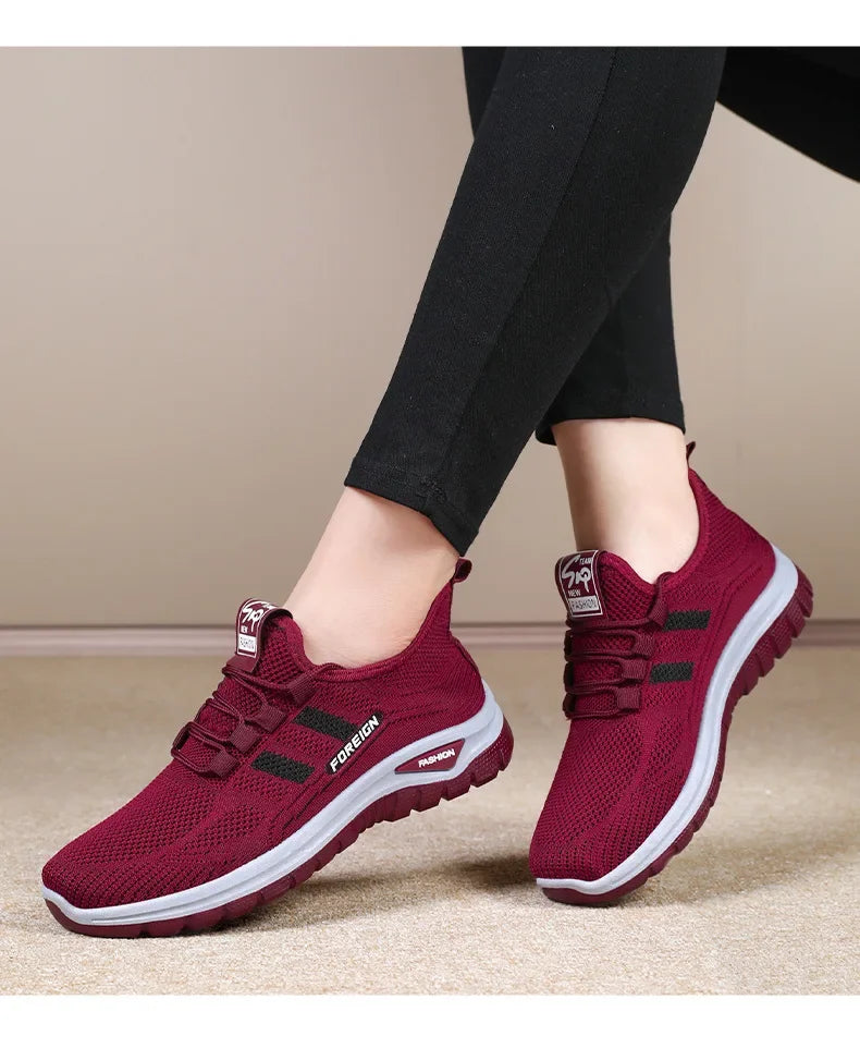 Spring Fashion Women's Shoes High quality Anti slip and Wear resistant/Sports Shoes Mesh Breathable Walking Shoes Designer