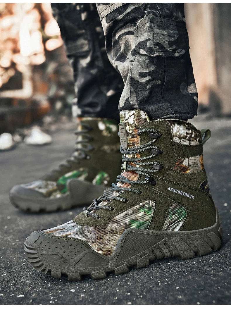 Men's waterproof hiking boots lightweight/outdoor work boots stylish and durable hiking boots