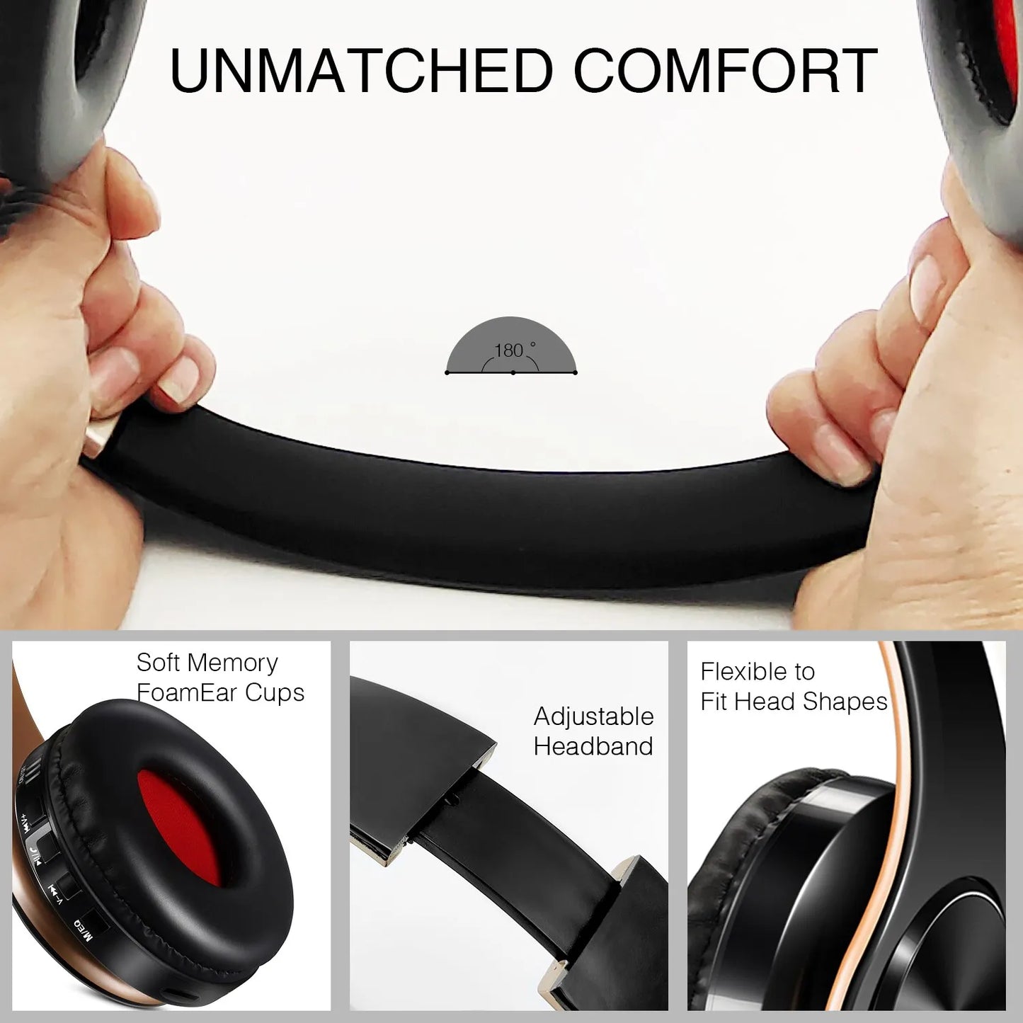 Upgrading Wireless Bluetooth Headphones/Stereo Headset Music Sports Overhead Earphone