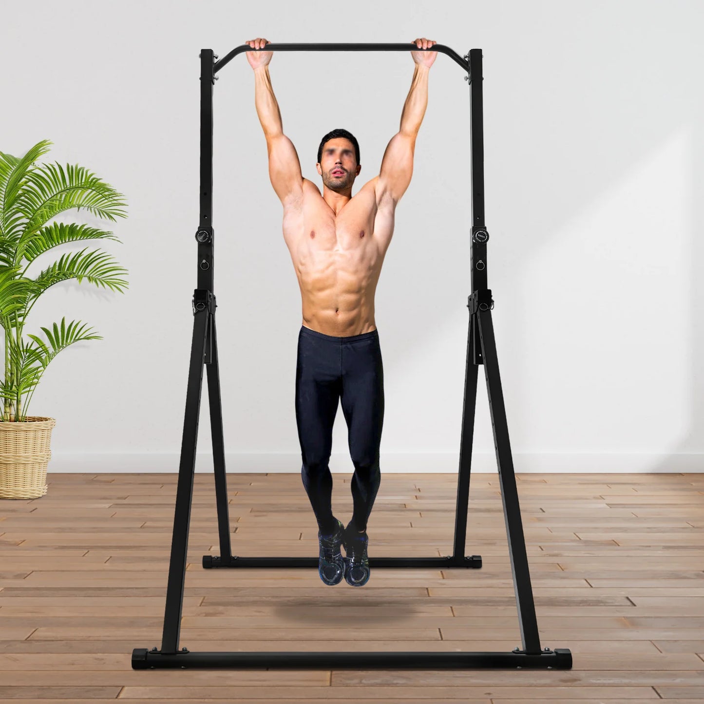 Power Tower Pull Up Bar Dip Station Assistive Trainer for Home Gym/Strength Training Workout Equipment 440lb