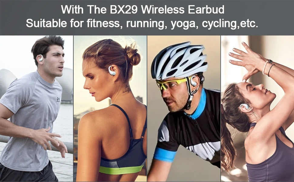 Wireless Earbuds, Bluetooth 5.3 Headphones Sport Bluetooth Earbuds/with ENC Noise Canceling Mic Bass Stereo Wireless Earphone