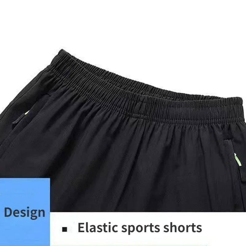 Ice Silk Shorts Men Gym Casual Shorts Quick Dry Running Sports/Short Pants Breathable Fitness Jogging Shorts