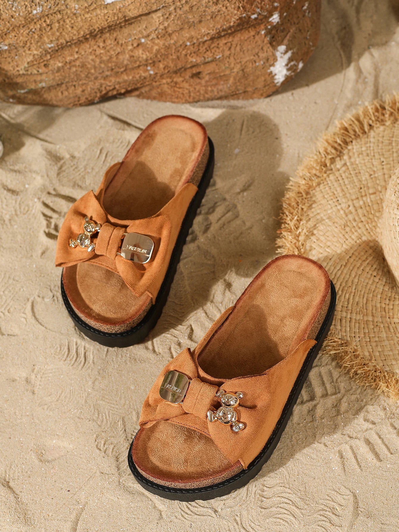 Women's Slip On Flip Flops Ring Toe Strappy/Summer Gladiator Flat Sandals