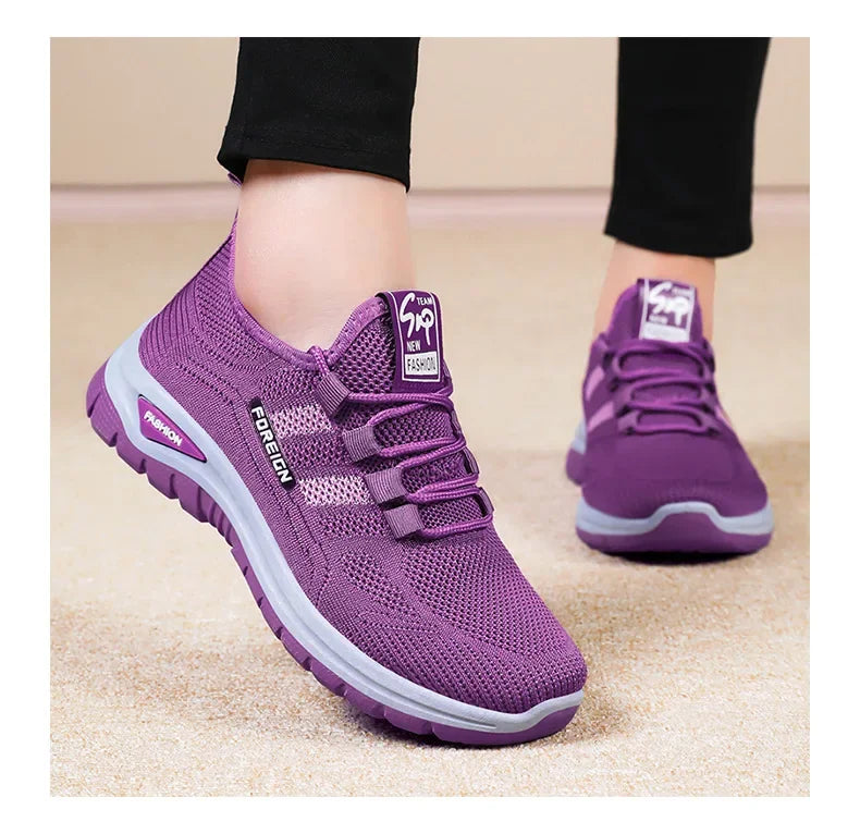 Spring Fashion Women's Shoes High quality Anti slip and Wear resistant/Sports Shoes Mesh Breathable Walking Shoes Designer