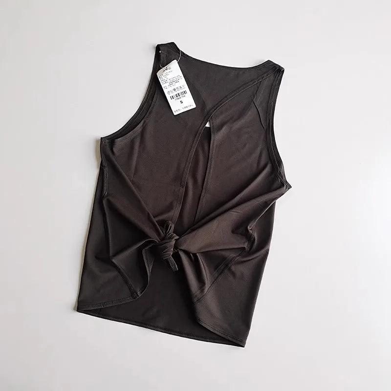 Women's Sleeveless Gym Shirts Tops Yoga Sports Vest Fitness/Loose Sport Shirts Female T-Shirts for Workout Exercise Tank Tops