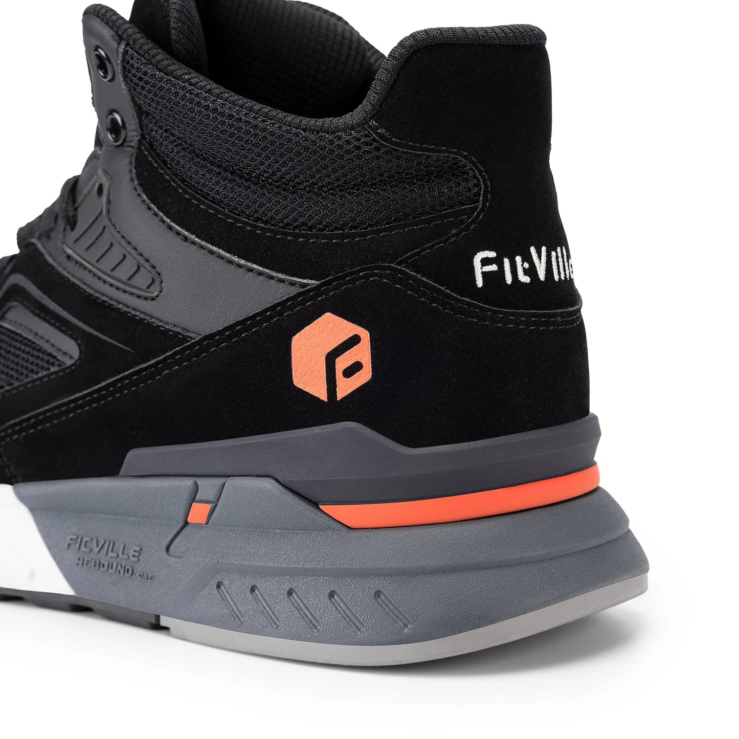 FitVille Men's High-Top Basketball Shoes Widened Lightweight Casual Sneakers/Breathable For Male Swollen Feet Relieve Pain