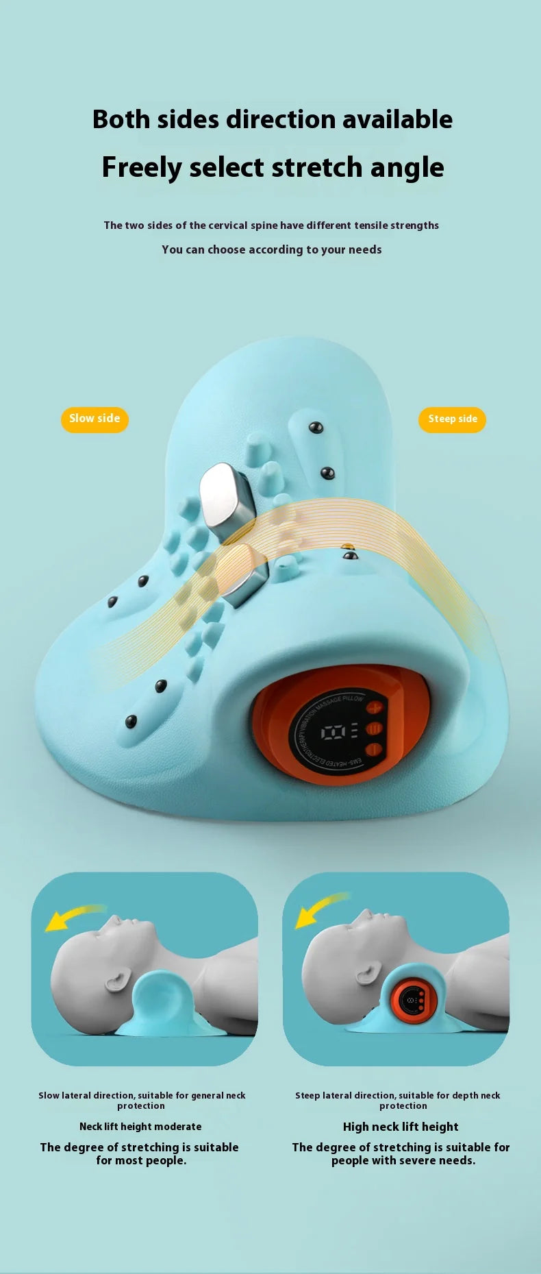 1PCS neck massager finger pressure neck massager with electric shoulder/and neck massage pillow