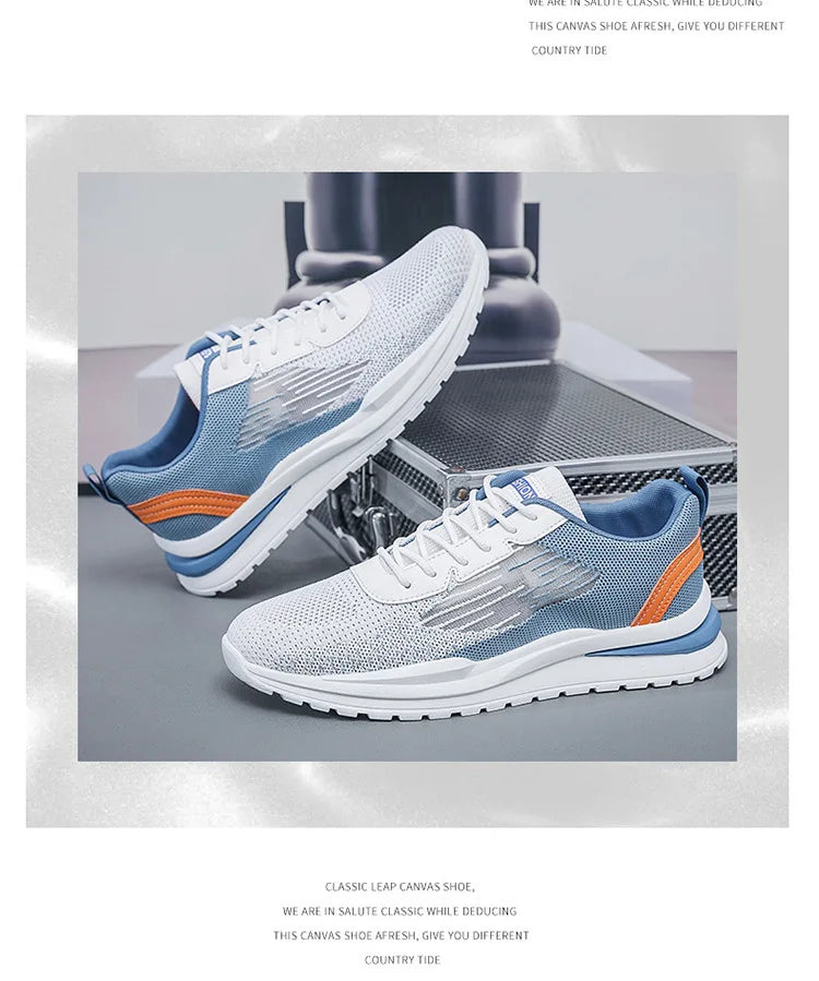 Men's Breathable Mesh Sports Shoes Casual Lightweight Sneakers/Male Comfortable Outdoor Anti-slip Running Shoes