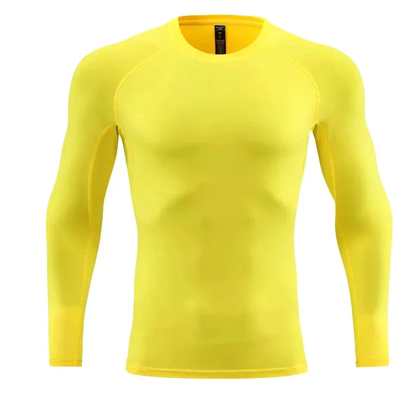 Men Long Sleeve Slim Tops Tees Sportswear Gym Fitness/Compression T-shirt Running Outdoor Jogging Tight Quick Shirt
