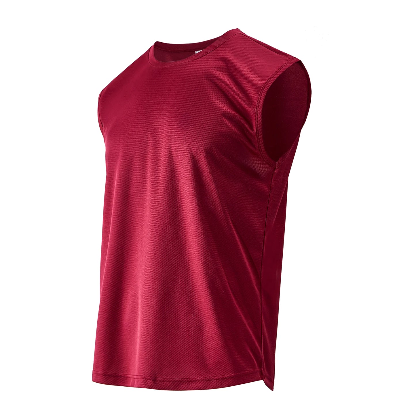 Summer men's outdoor fitness vest solid color top T-shirt/casual sports basketball shirt