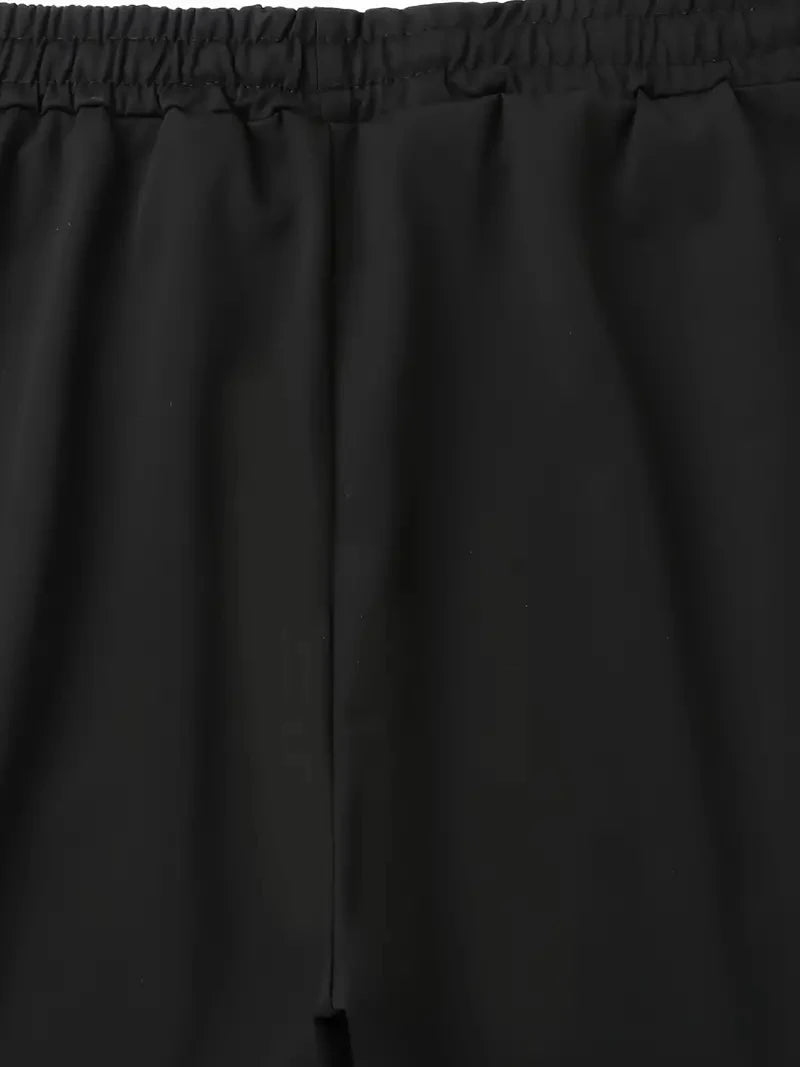 Men Sweatpants Jogging Pants Men Casual Pants Men Stylish Color Block/Zip Pockets Drawstring Sports Skinny Pants Trousers Pants